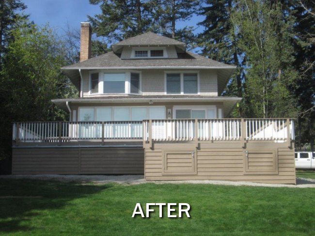 Flathead Lake Deck (After)