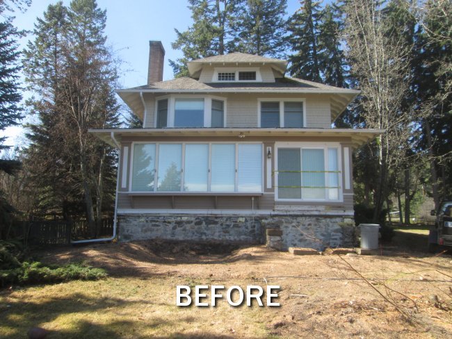 Flathead Lake Deck (Before)